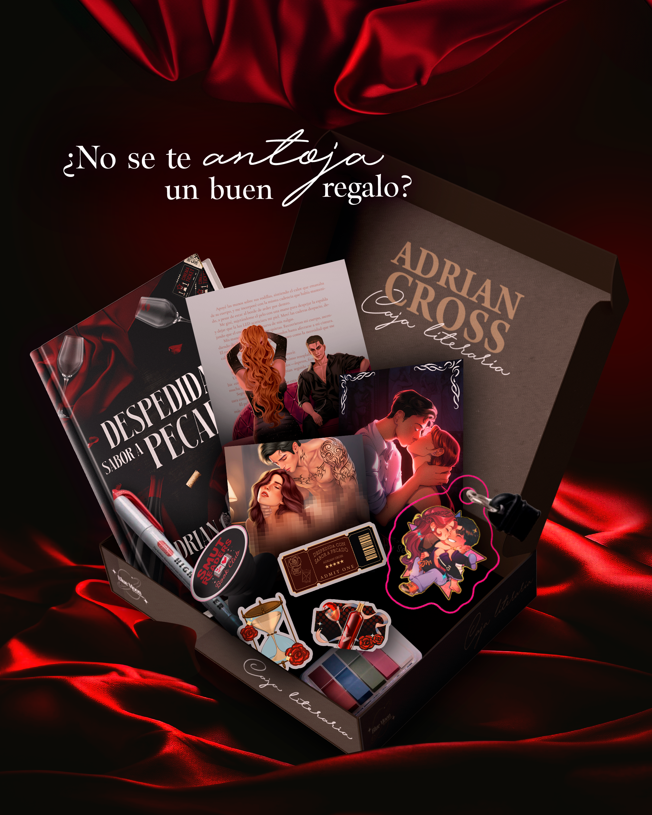 Caja literaria Adrian Cross