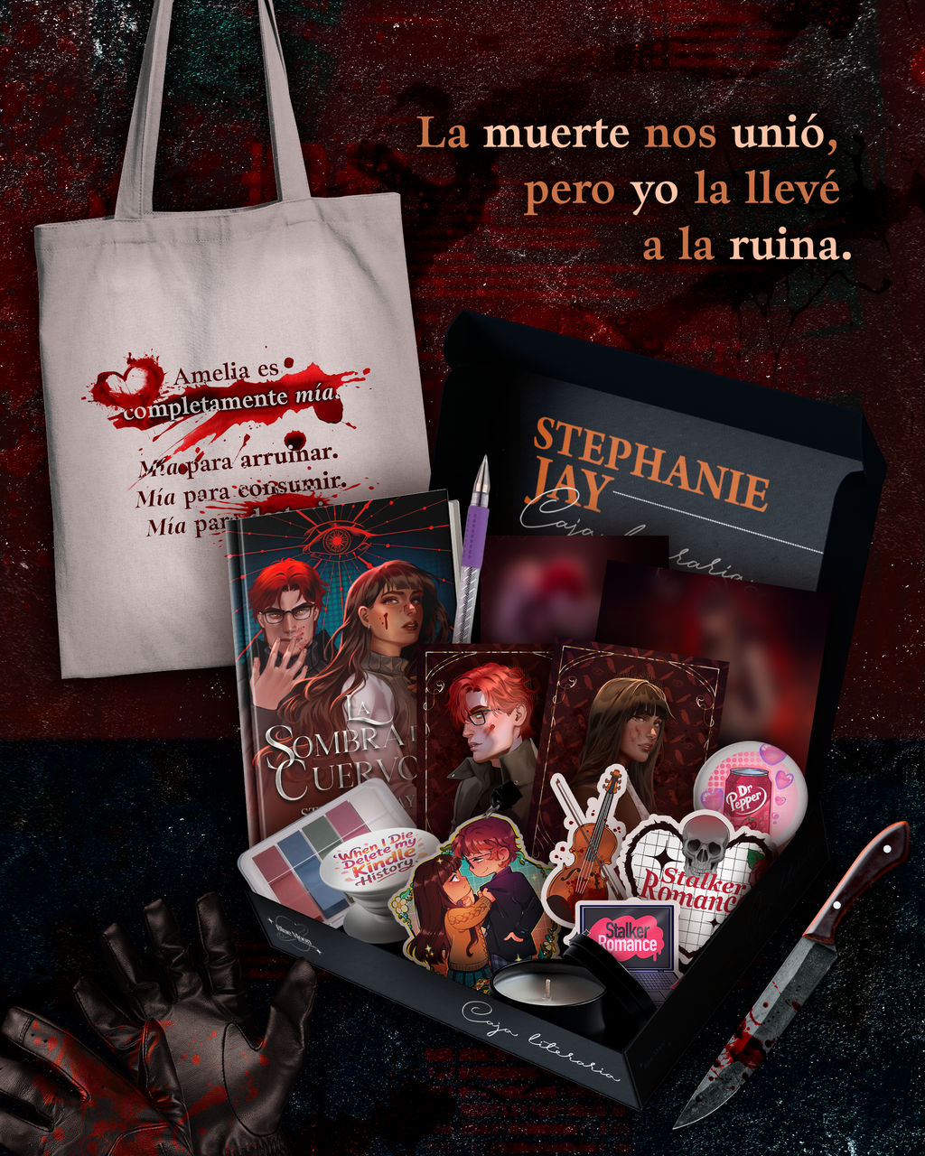 Caja literaria La sombra del Cuervo