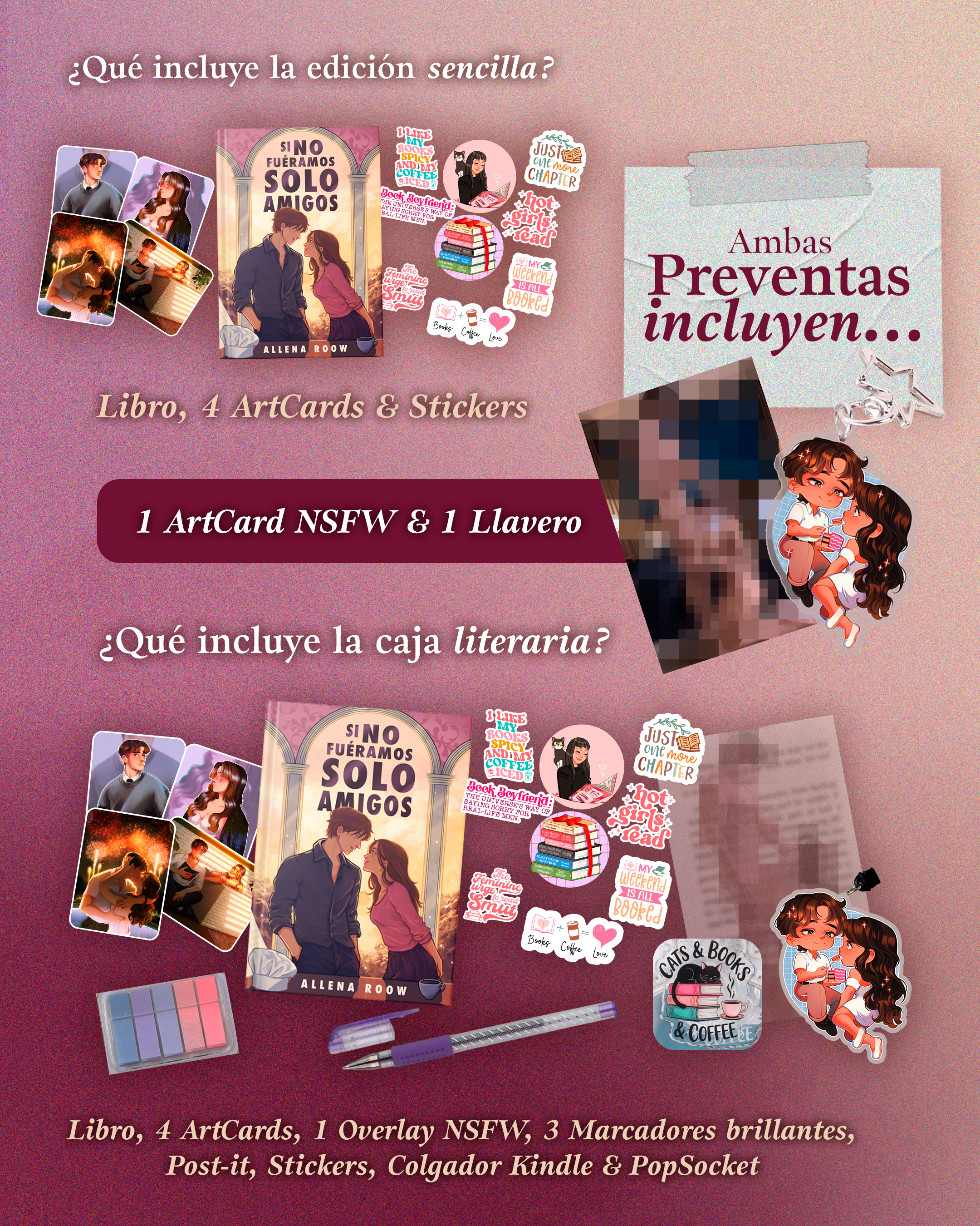 CAJA LITERARIA SI NO FUÉRAMOS SOLO AMIGOS