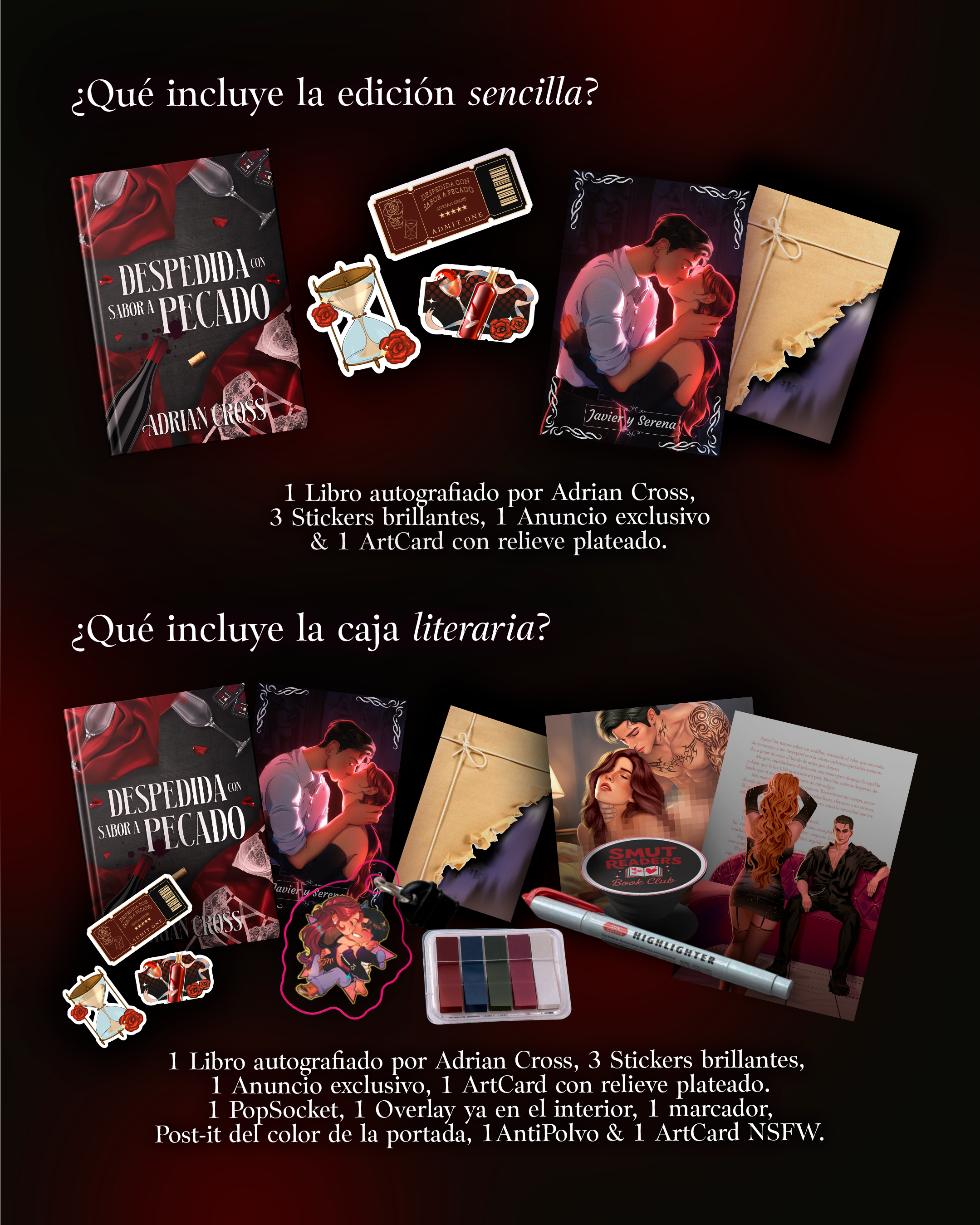 Caja literaria Adrian Cross