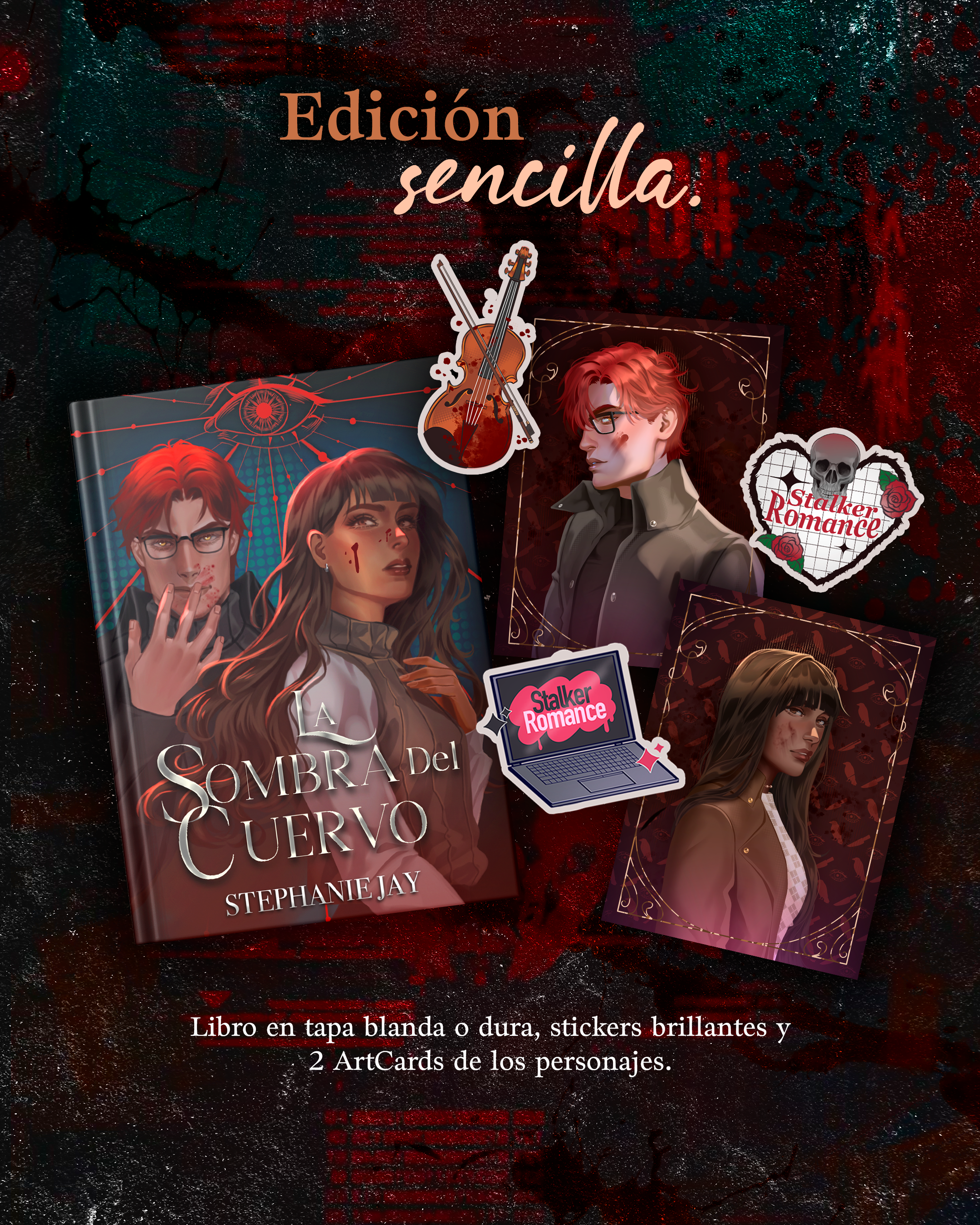 Caja literaria La sombra del Cuervo