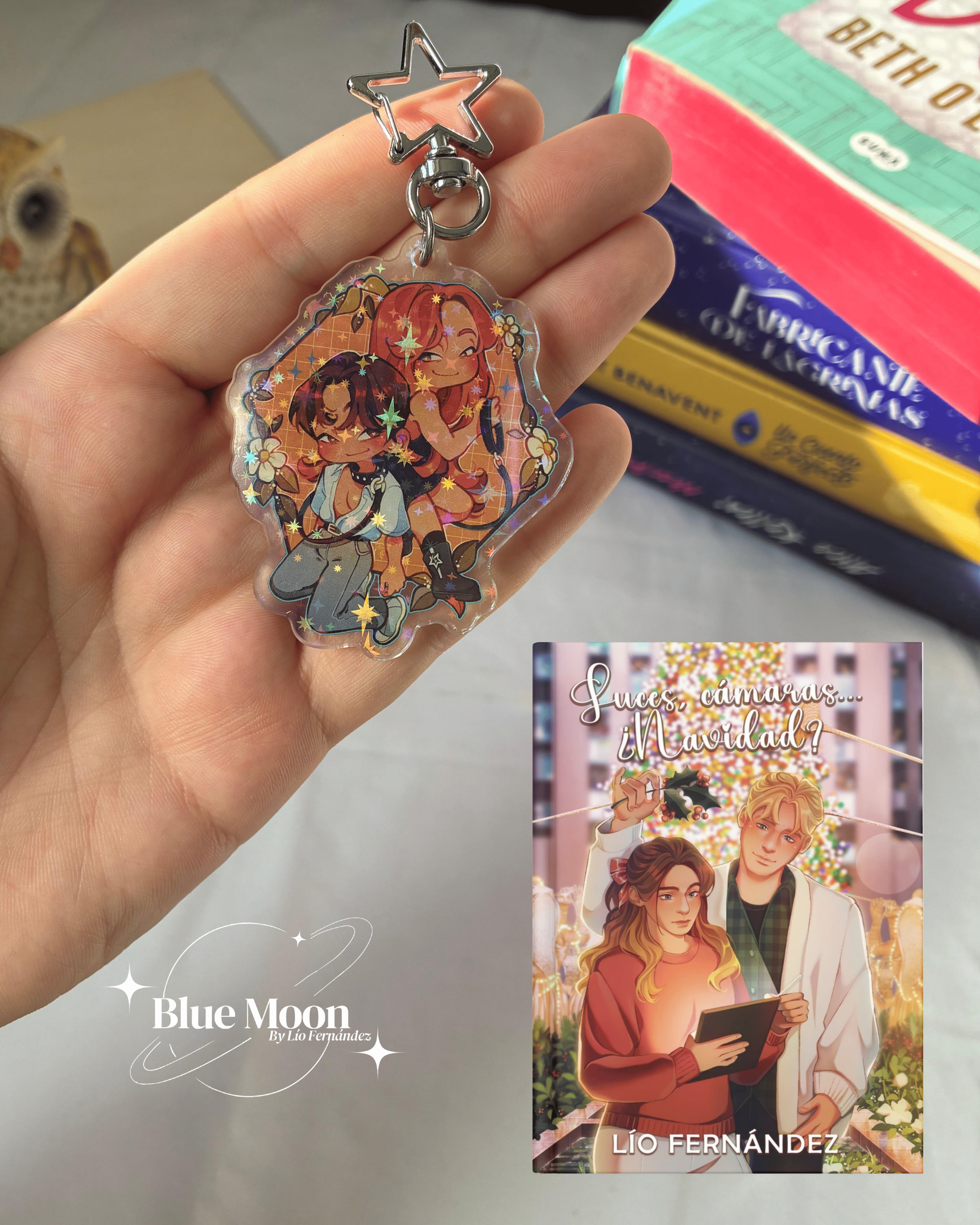 Llavero oficial Amy y Vin, Luces, cámaras... ¿Navidad?, de Lío Fernández