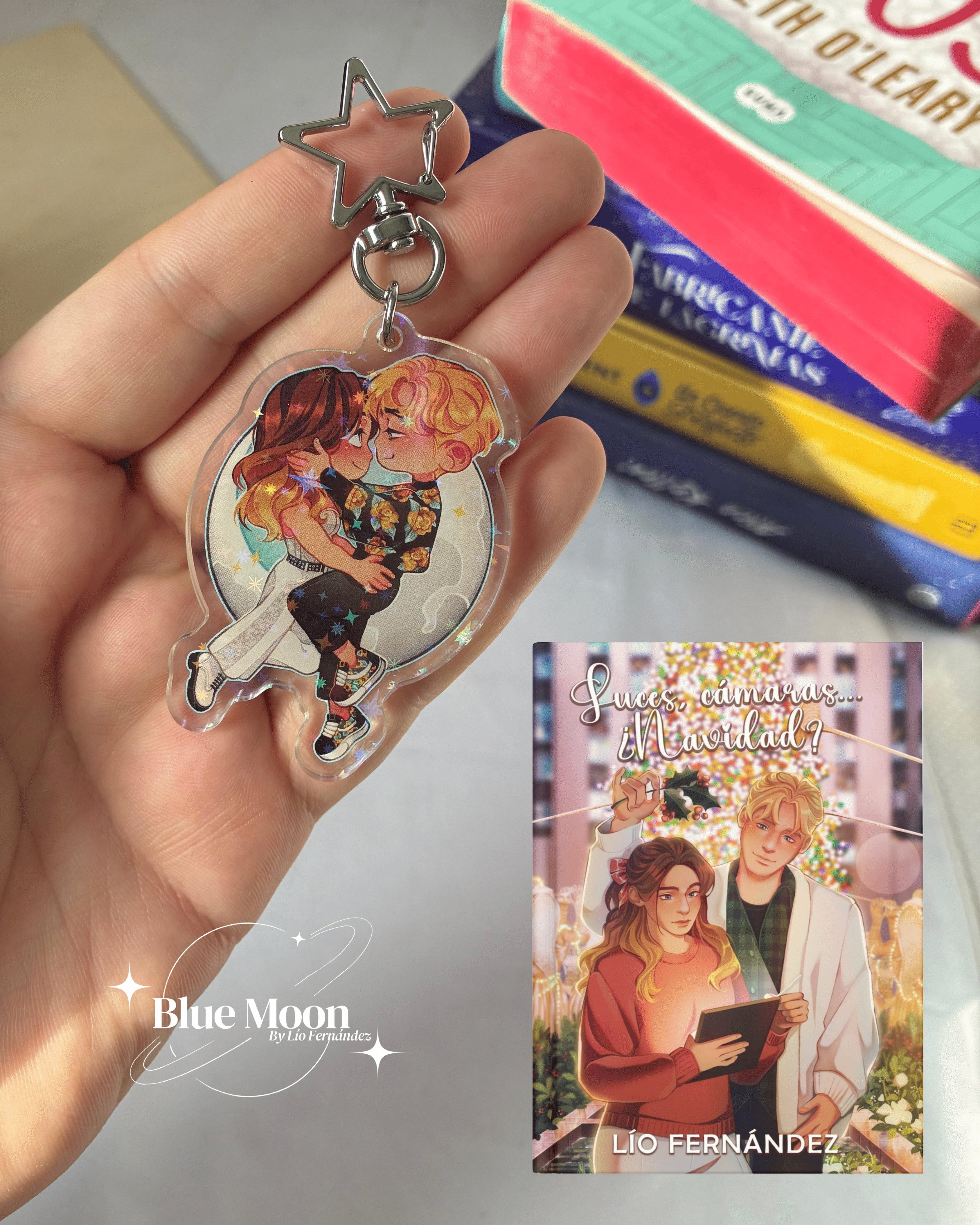 Llavero oficial Claire & Nick, Luces, cámaras... ¿Navidad?, de Lío Fernández