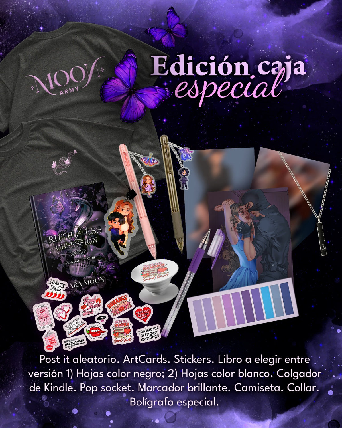 CAJA LITERARIA RUTHLESS SARA MOON